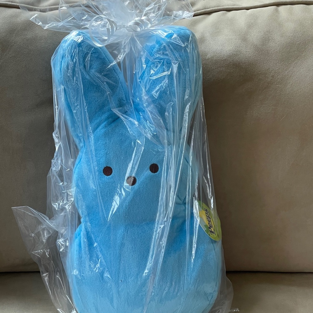 Blue Plush Bunny peep